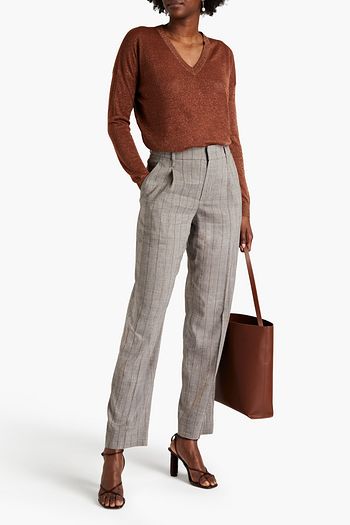 BRUNELLO CUCINELLI Metallic linen-blend sweater