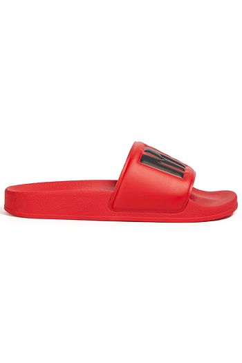 MSGM Embossed PU slides