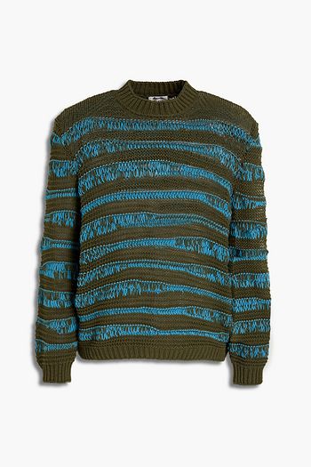 ACNE STUDIOS Striped cotton-blend sweater