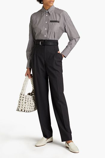BRUNELLO CUCINELLI Wool-blend tapered pants