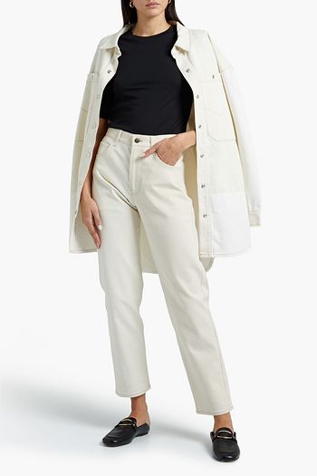 FRAME Le High Rise 70s Pima cotton-jersey top
