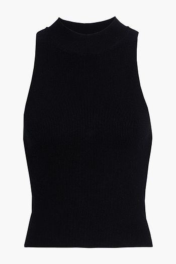 FRAME Ribbed-knit top