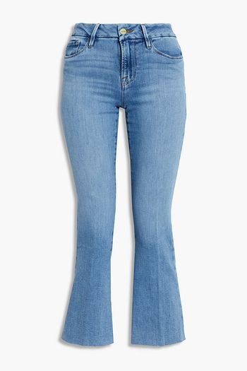 FRAME Le Crop Mini Boot high-rise kick-flare jeans