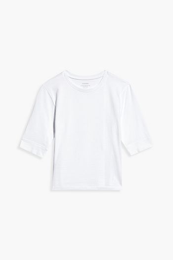 FRAME Le High Rise 70s Pima cotton-jersey top