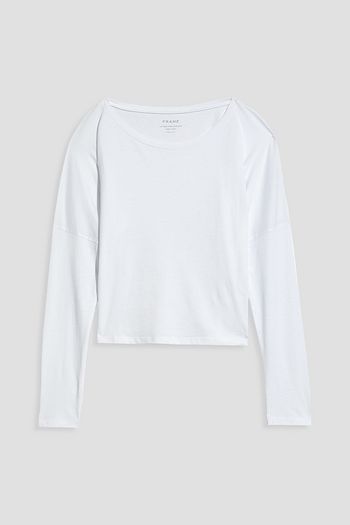 FRAME Pima cotton-jersey top