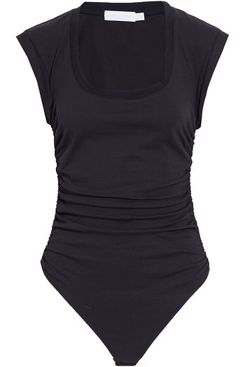 JONATHAN SIMKHAI Ruched cotton-jersey bodysuit