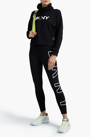 DKNY Logo-print stretch-cotton jersey leggings