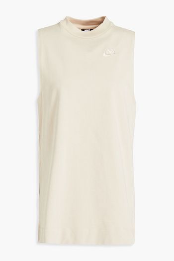 NIKE Logo-embroidered cotton-jersey tank