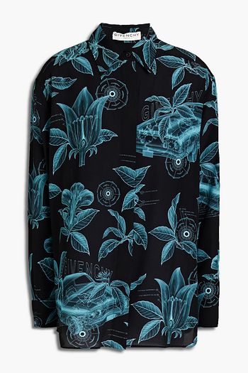 GIVENCHY Printed silk crepe de chine shirt