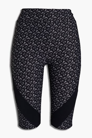 BURBERRY Logo-print stretch shorts