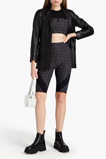 BURBERRY Logo-print stretch shorts