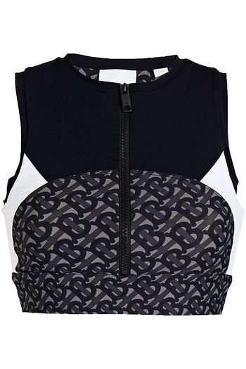 BURBERRY Logo-print stretch sports bra