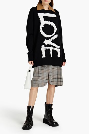 BURBERRY Intarsia-knit sweater