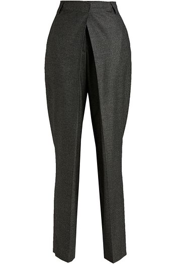 STELLA MCCARTNEY Plissierte Hose mit geradem Bein aus Wollflanell