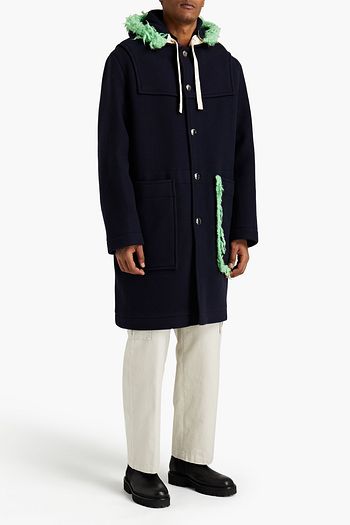 ACNE STUDIOS Brushed wool-blend felt hooded coat
