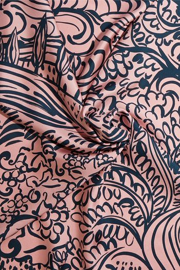 SALVATORE FERRAGAMO Printed silk-twill scarf