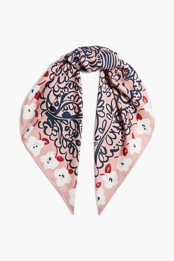 SALVATORE FERRAGAMO Printed silk-twill scarf