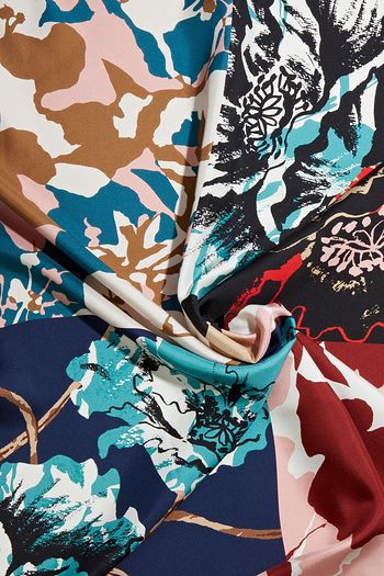 SALVATORE FERRAGAMO Printed silk-twill scarf