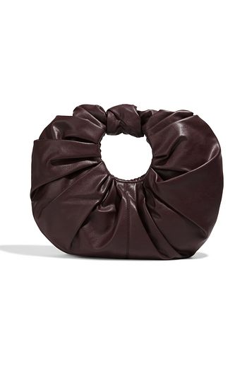 GIA STUDIOS Croissant pleated vegan leather tote