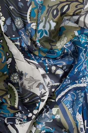 SALVATORE FERRAGAMO Printed silk-chiffon scarf