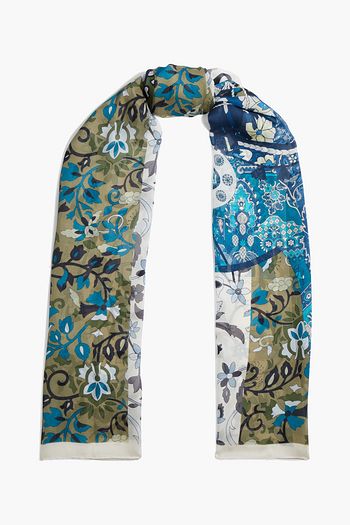SALVATORE FERRAGAMO Printed silk-chiffon scarf
