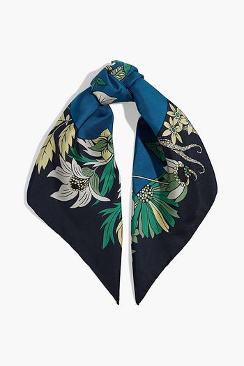 SALVATORE FERRAGAMO Printed silk-twill scarf