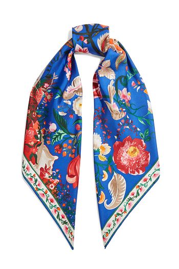 SALVATORE FERRAGAMO Printed silk-satin twill scarf