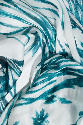 SALVATORE FERRAGAMO Printed silk-chiffon scarf