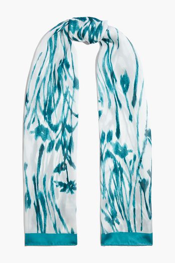 SALVATORE FERRAGAMO Printed silk-chiffon scarf