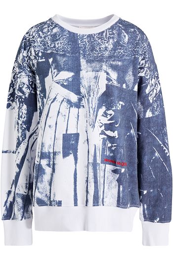 ALEXANDER MCQUEEN Printed French cotton-terry sweatshirt