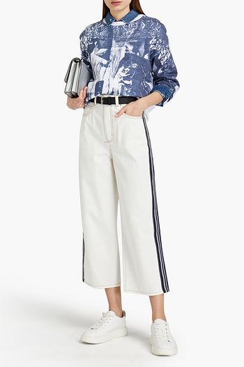ALEXANDER MCQUEEN Printed French cotton-terry sweatshirt