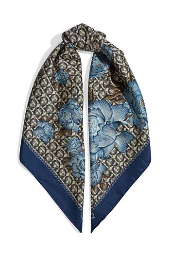 SALVATORE FERRAGAMO Printed silk-twill scarf