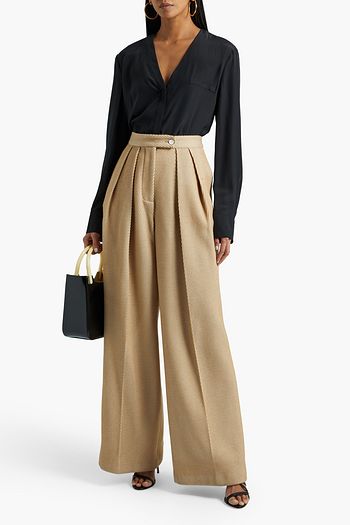 ALTUZARRA Silk-crepe top