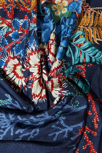 SALVATORE FERRAGAMO Printed silk-satin twill scarf