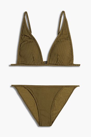 ZIMMERMANN Ribbed triangle bikini