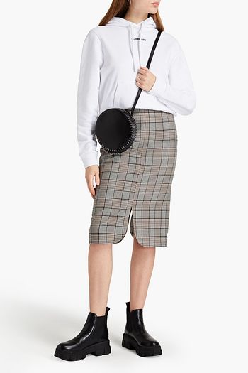 BURBERRY Prince of Wales checked wool-crepe skirt