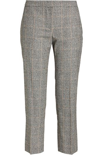 ALEXANDER MCQUEEN Wool-blend Prince of Wales checked straight-leg pants