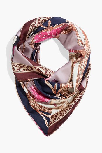 SALVATORE FERRAGAMO Printed silk-twill scarf