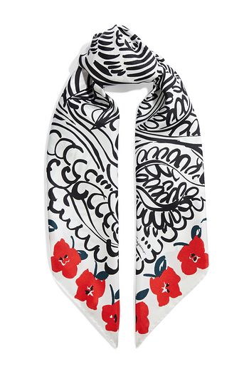 SALVATORE FERRAGAMO Printed silk-twill scarf