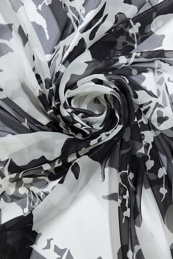 SALVATORE FERRAGAMO Printed silk-chiffon scarf