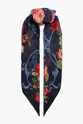 SALVATORE FERRAGAMO Floral-print silk-chiffon scarf