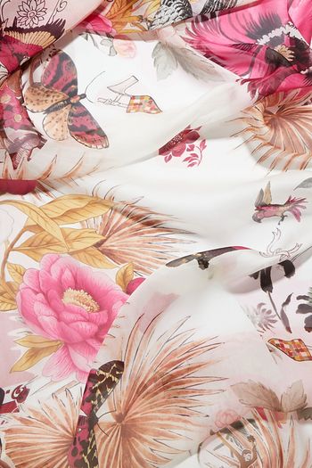 SALVATORE FERRAGAMO Printed silk-chiffon scarf