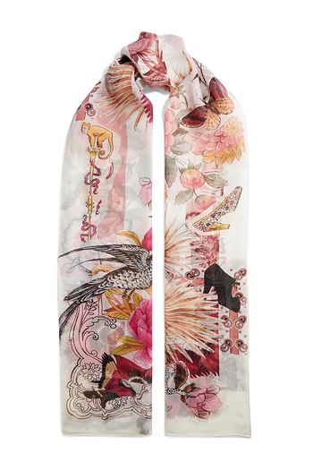SALVATORE FERRAGAMO Printed silk-chiffon scarf