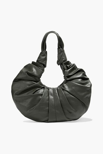 GIA STUDIOS Croissant pleated vegan leather tote