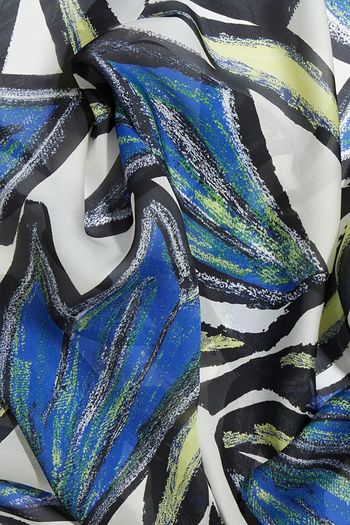 SALVATORE FERRAGAMO Printed silk-chiffon scarf
