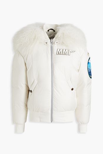 MR & MRS ITALY Armstrong Clas Daunenbomberjacke aus Shell mit Kapuze und Verzierung