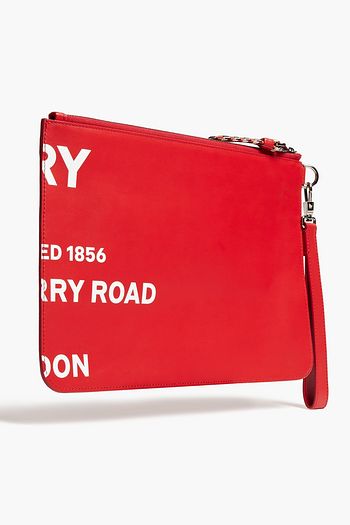 BURBERRY Printed leather pouch