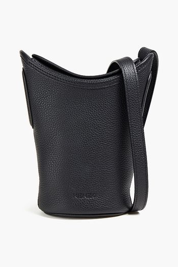 KENZO Pebbled-leather bucket bag
