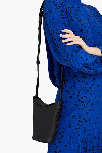 KENZO Pebbled-leather bucket bag