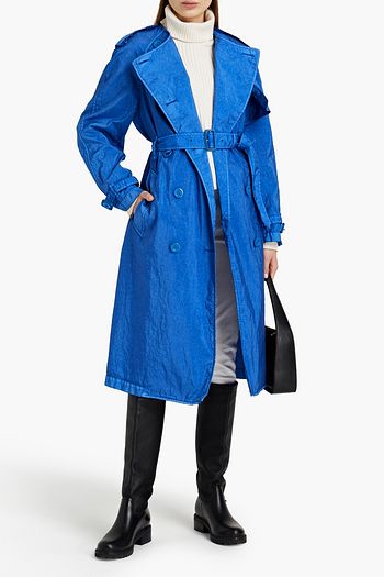 BURBERRY Double-breasted shell trench coat